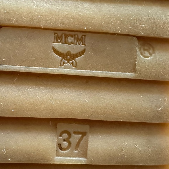 MCM 24K Gold Wedge Sneakers - Picture 12 of 16